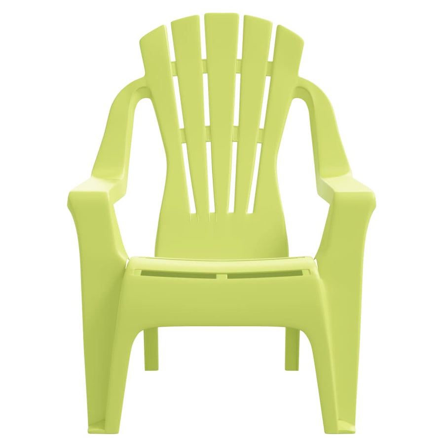 Kindertuinstoelen Hout-Look 37X34X44 Cm Polypropeen Groen