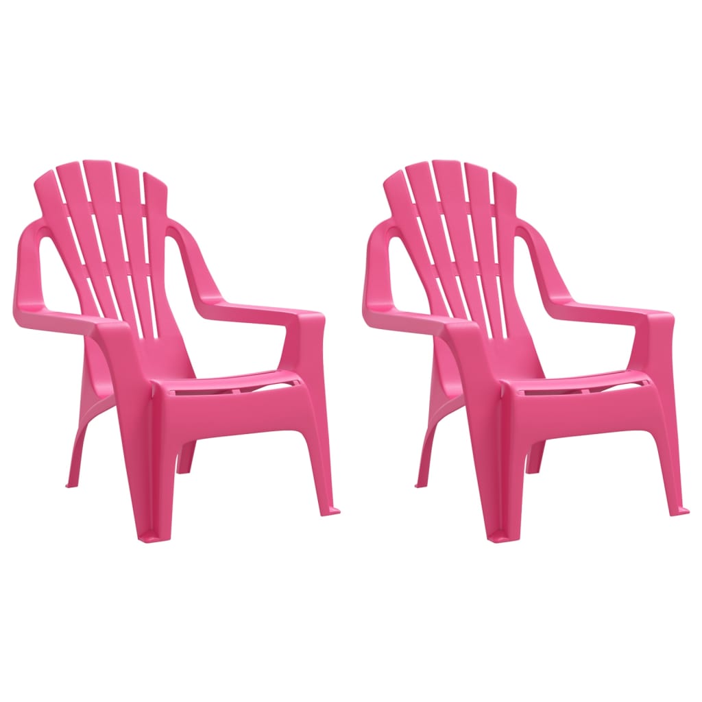 Kindertuinstoelen Hout-Look 37X34X44 Cm Polypropeen Roze