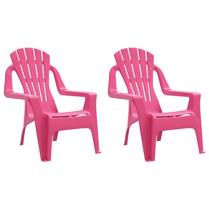 Kindertuinstoelen Hout-Look 37X34X44 Cm Polypropeen Roze