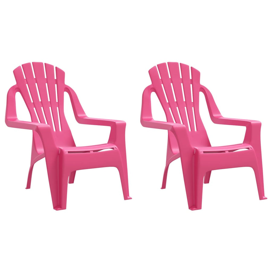 Kindertuinstoelen Hout-Look 37X34X44 Cm Polypropeen Roze
