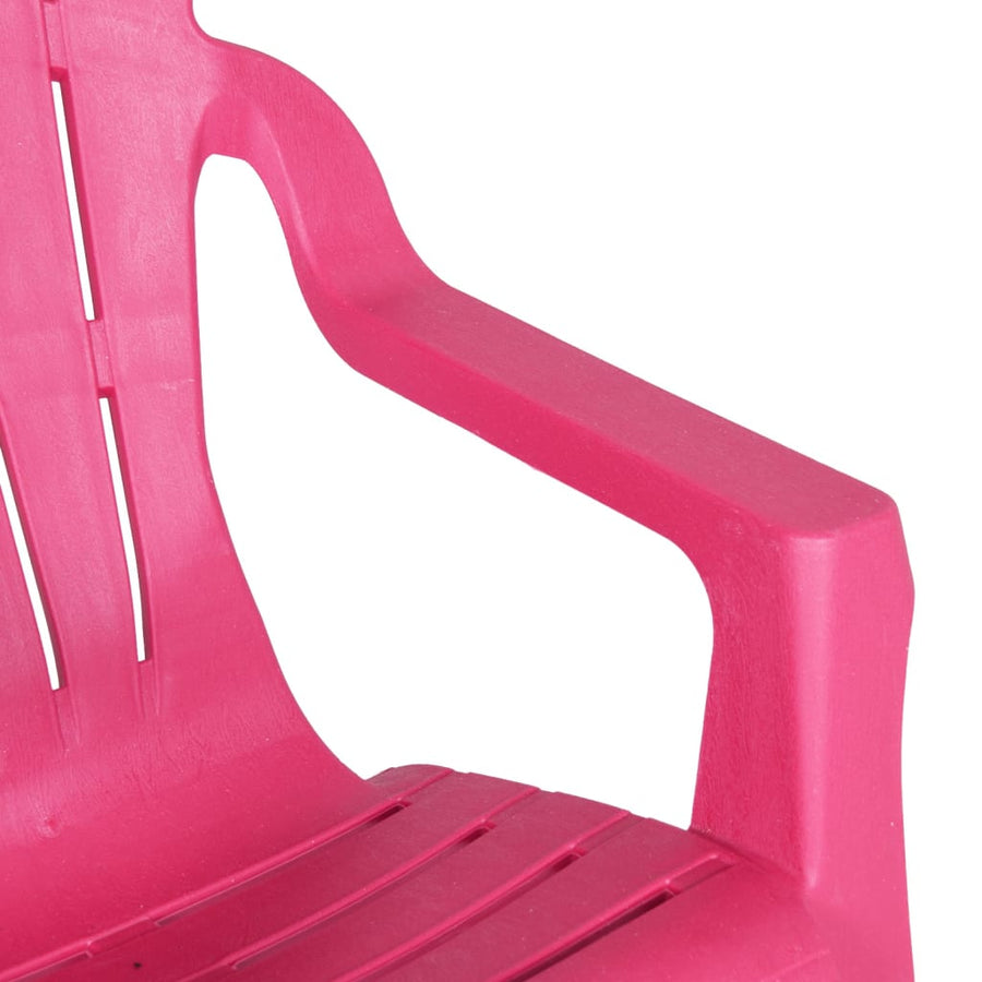 Kindertuinstoelen Hout-Look 37X34X44 Cm Polypropeen Roze