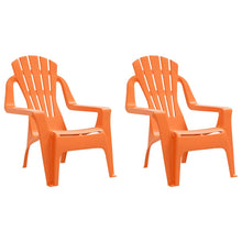 Kindertuinstoelen Hout-Look 37X34X44 Cm Polypropeen Oranje orange