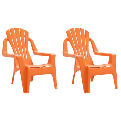 Kindertuinstoelen Hout-Look 37X34X44 Cm Polypropeen Oranje orange