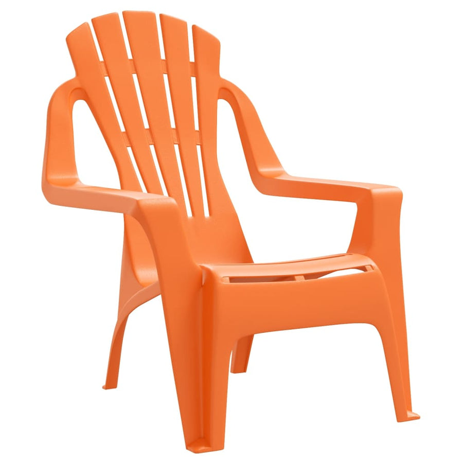 Kindertuinstoelen Hout-Look 37X34X44 Cm Polypropeen Oranje orange