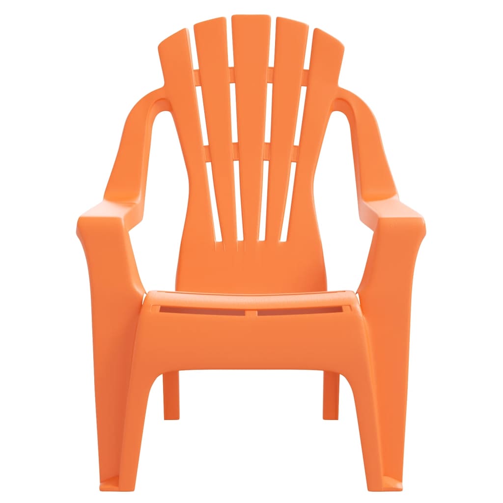 Kindertuinstoelen Hout-Look 37X34X44 Cm Polypropeen Oranje orange