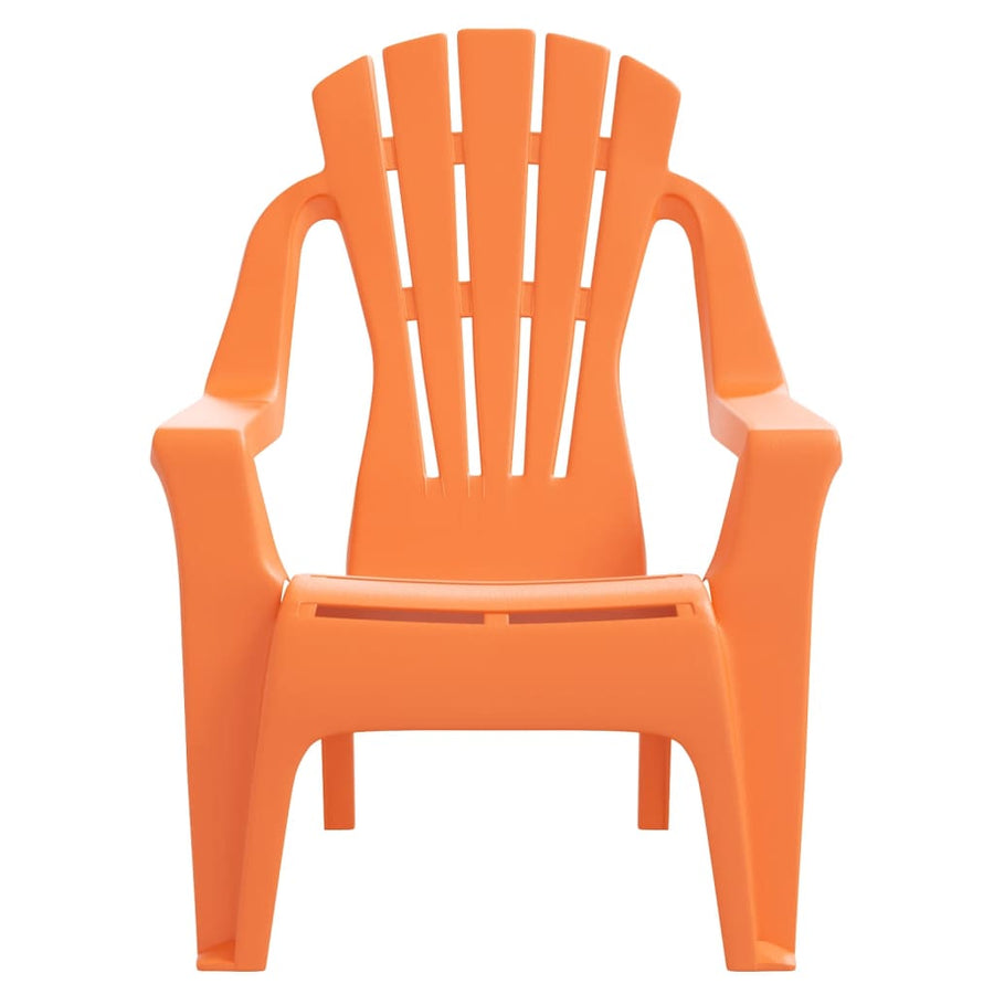 Kindertuinstoelen Hout-Look 37X34X44 Cm Polypropeen Oranje orange