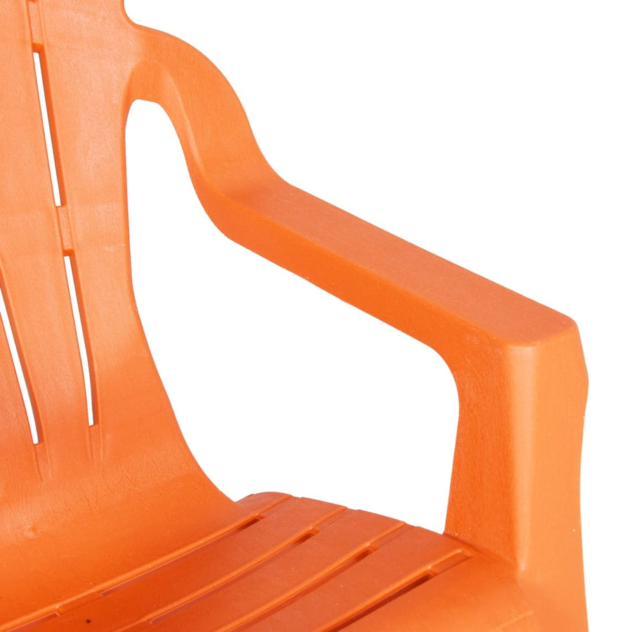Kindertuinstoelen Hout-Look 37X34X44 Cm Polypropeen Oranje orange
