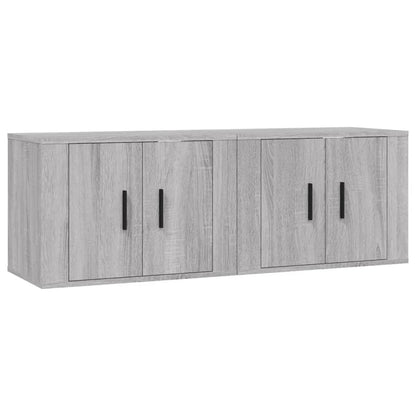 Tv-Wandmeubels 57X34,5X40 Cm Eikenkleurig 2 57 x 34.5 x 40 cm Grijs sonoma