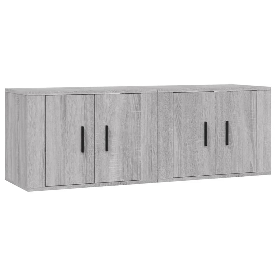 Tv-Wandmeubels 57X34,5X40 Cm Eikenkleurig 2 57 x 34.5 x 40 cm Grijs sonoma