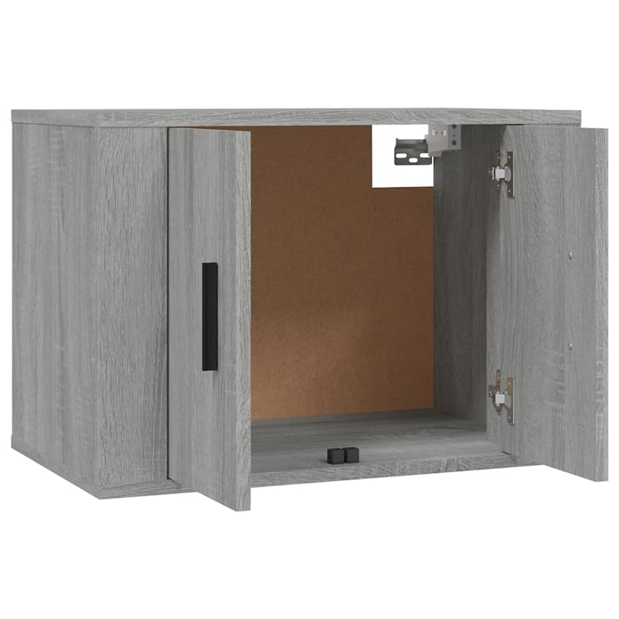 Tv-Wandmeubels 57X34,5X40 Cm Eikenkleurig 2 57 x 34.5 x 40 cm Grijs sonoma