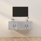 Tv-wandmeubel 57x34,5x40 cm grijs sonoma eikenkleurig (2 stuks)