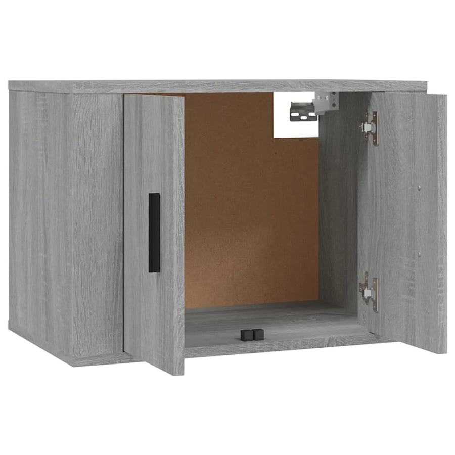 Tv-Wandmeubels 57X4,5X40 Cm Eikenkleurig 3 57 x 34.5 x 40 cm Grijs sonoma