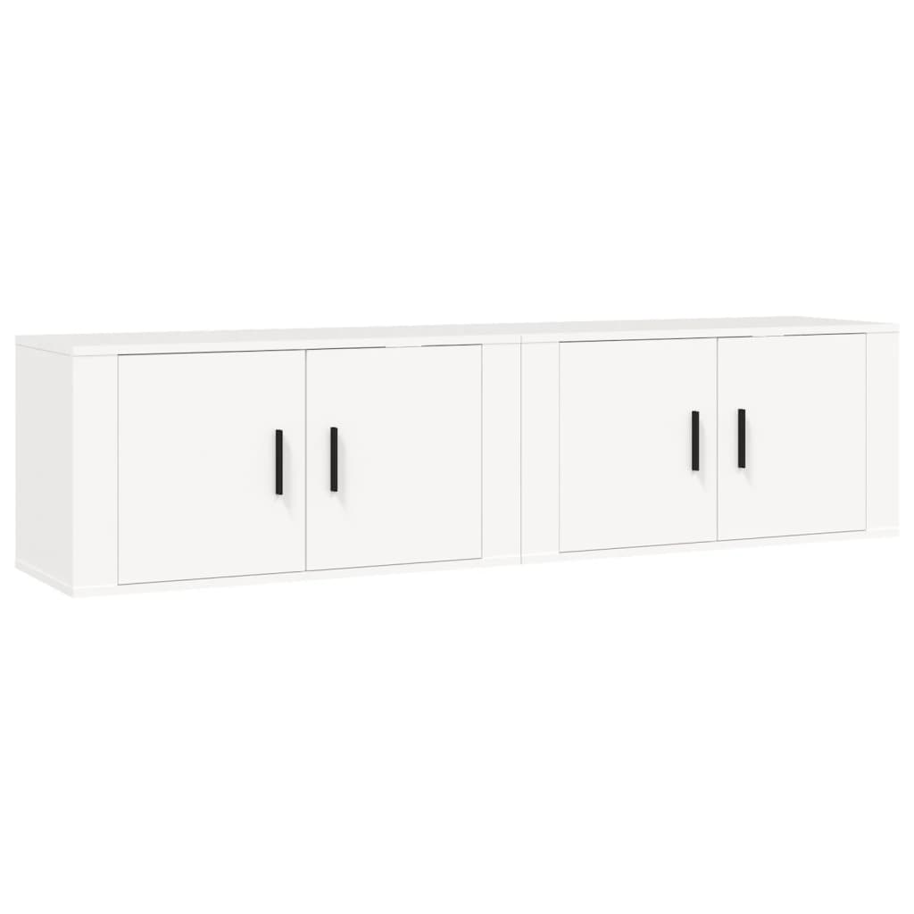 Tv-Wandmeubels 80X34,5X40 Cm 2 80 x 34.5 x 40 cm Wit