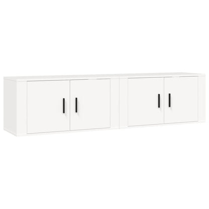 Tv-Wandmeubels 80X34,5X40 Cm 2 80 x 34.5 x 40 cm Wit