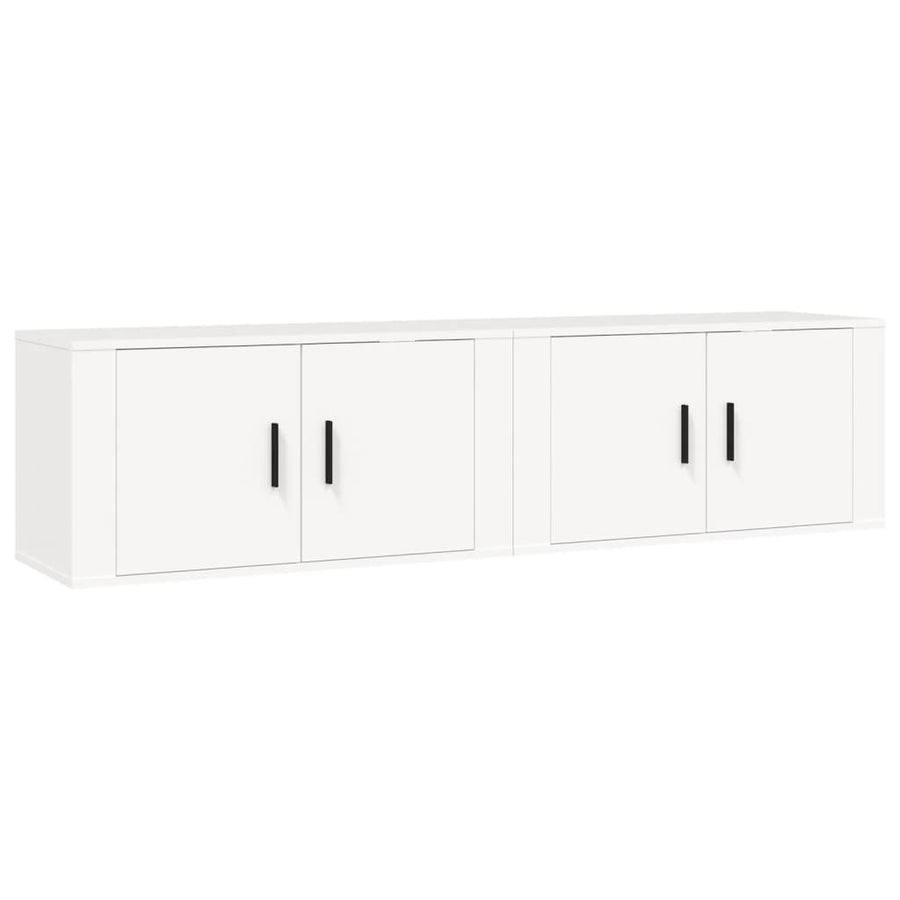 Tv-Wandmeubels 80X34,5X40 Cm 2 80 x 34.5 x 40 cm Wit