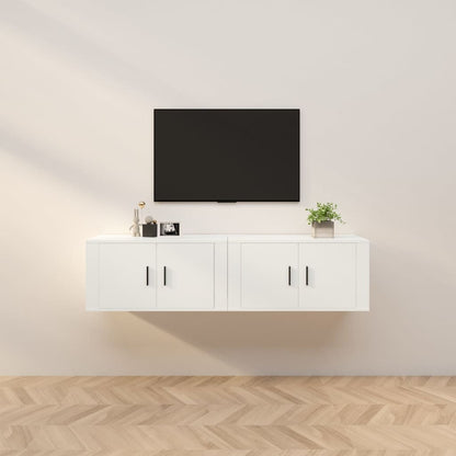 Tv-Wandmeubels 80X34,5X40 Cm 2 80 x 34.5 x 40 cm Wit