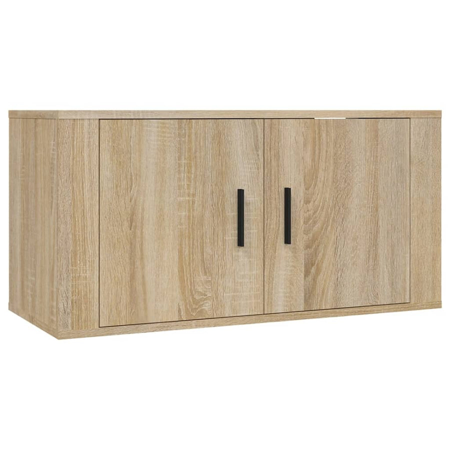 Tv-Wandmeubels 2 St 80X34,5X40 Cm Sonoma Eikenkleurig