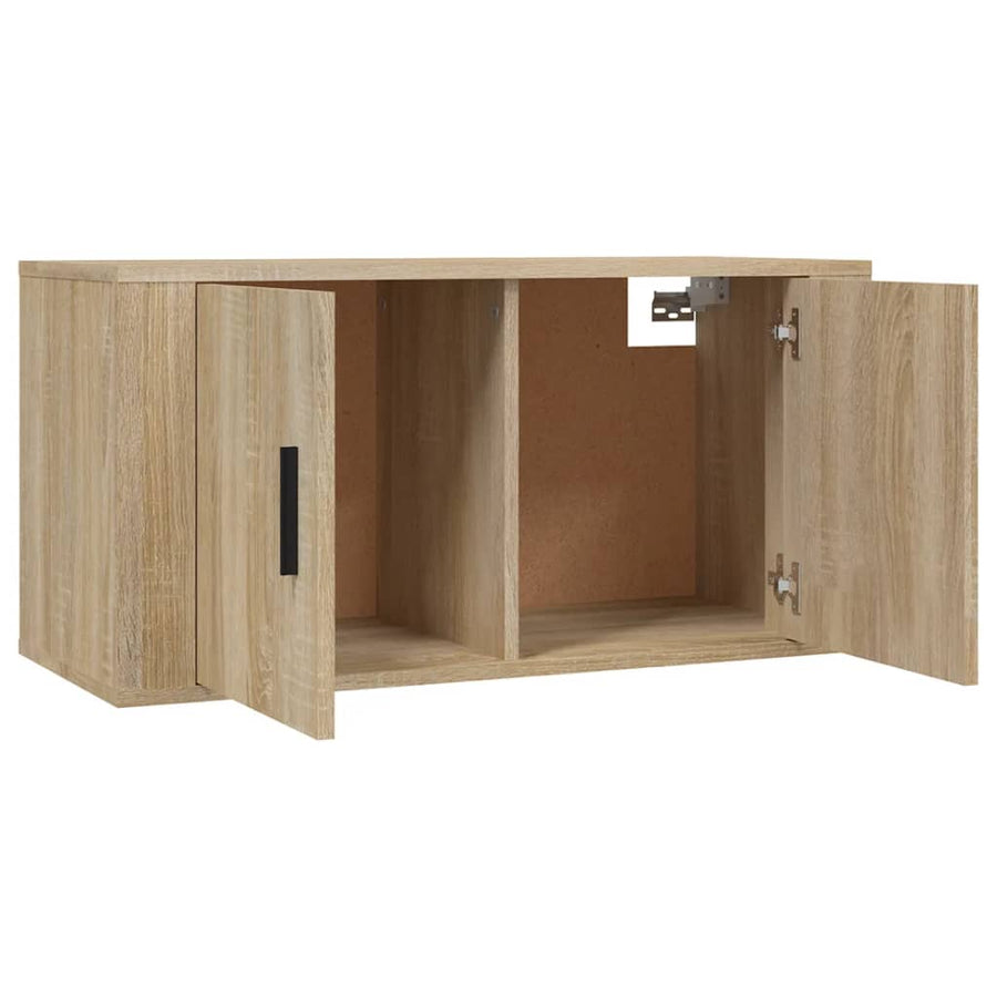 Tv-Wandmeubels 2 St 80X34,5X40 Cm Sonoma Eikenkleurig
