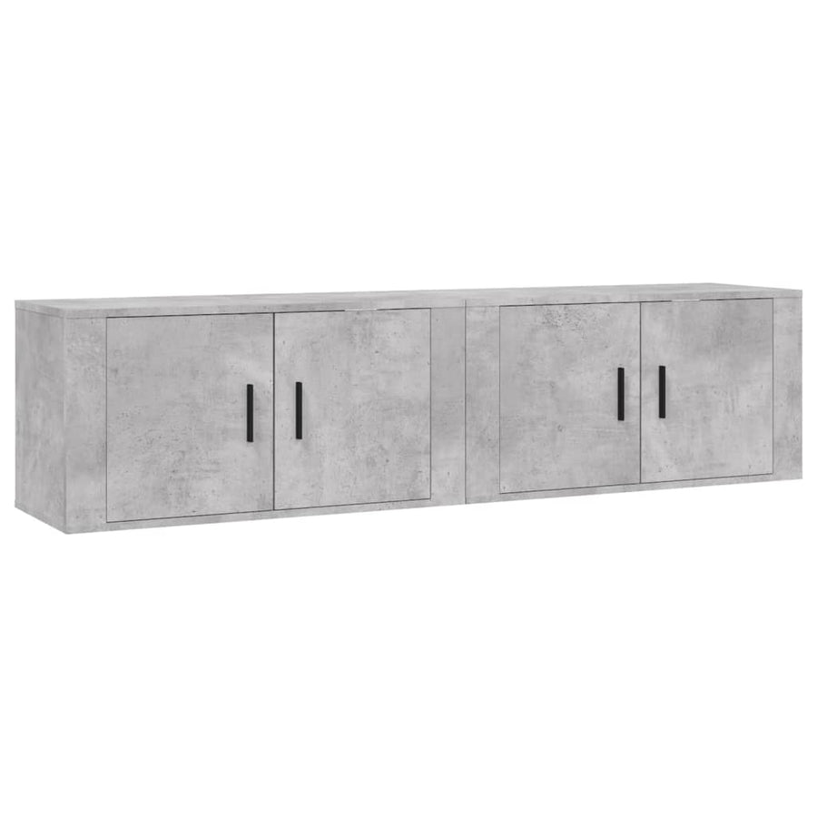 Tv-Wandmeubels 80X34,5X40 Cm 2 80 x 34.5 x 40 cm Betongrijs