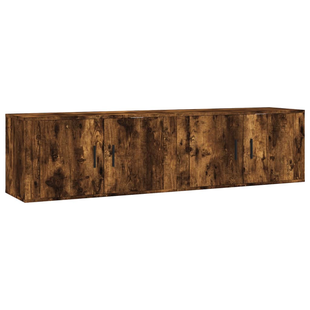 Tv-Wandmeubels 80X34,5X40 Cm Kleurig 2 80 x 34.5 x 40 cm Gerookt eiken