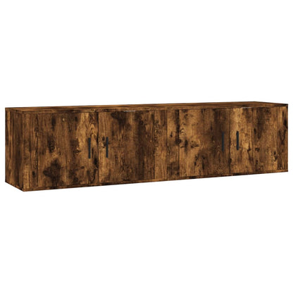Tv-Wandmeubels 80X34,5X40 Cm Kleurig 2 80 x 34.5 x 40 cm Gerookt eiken