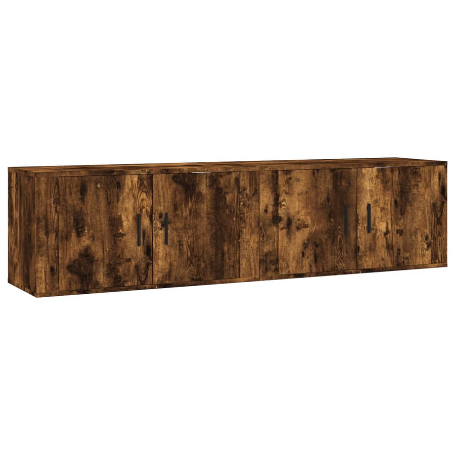 Tv-Wandmeubels 80X34,5X40 Cm Kleurig 2 80 x 34.5 x 40 cm Gerookt eiken