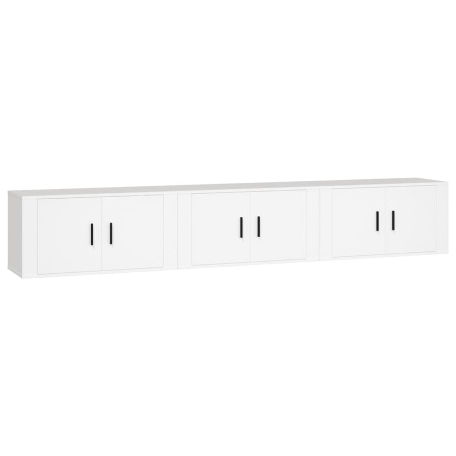 Tv-Wandmeubels 80X4,5X40 Cm 3 80 x 34.5 x 40 cm Wit