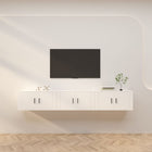 TV cabinets 3 pcs 80x34.5x40 cm white
