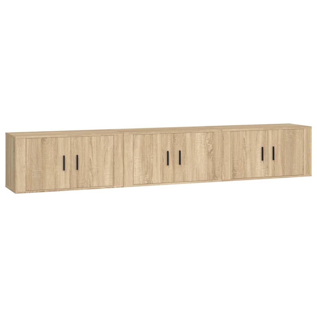 Tv-Wandmeubels 80X34,5X40 Cm Kleurig 80 x 34.5 x 40 cm Sonoma eiken