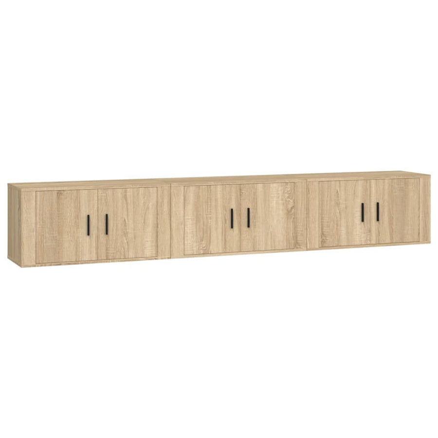 Tv-Wandmeubels 80X34,5X40 Cm Kleurig 80 x 34.5 x 40 cm Sonoma eiken