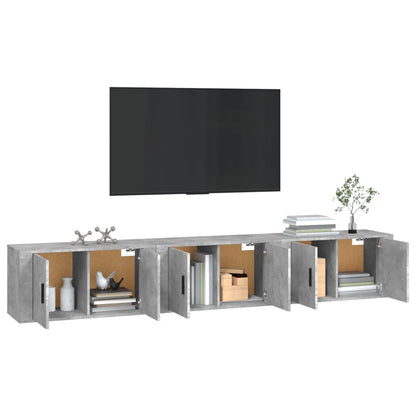 Tv-Wandmeubels 80X34,5X40 Cm 80 cm Betongrijs