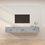 Tv-meubel 3 st 80x34,5x40 cm betongrijs