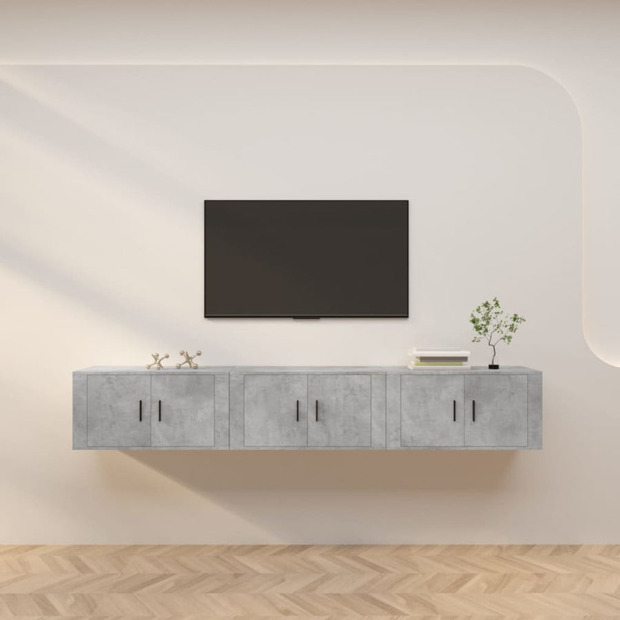 Tv-Wandmeubels 80X34,5X40 Cm 80 cm Betongrijs
