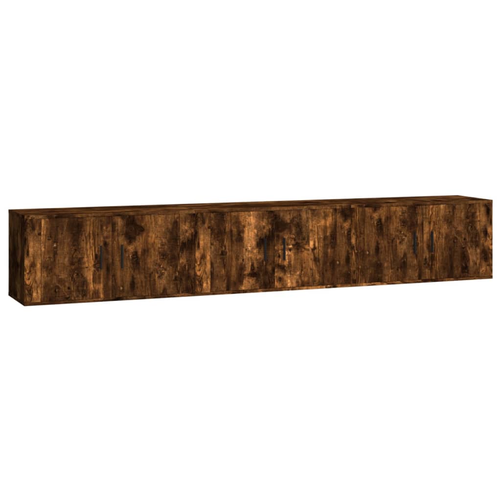 Tv-Wandmeubels 80X4,5X40 Cm Kleurig 3 80 x 34.5 x 40 cm Gerookt eiken