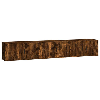 Tv-Wandmeubels 80X4,5X40 Cm Kleurig 3 80 x 34.5 x 40 cm Gerookt eiken