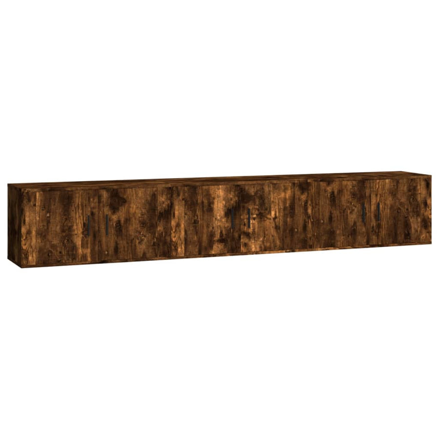 Tv-Wandmeubels 80X4,5X40 Cm Kleurig 3 80 x 34.5 x 40 cm Gerookt eiken