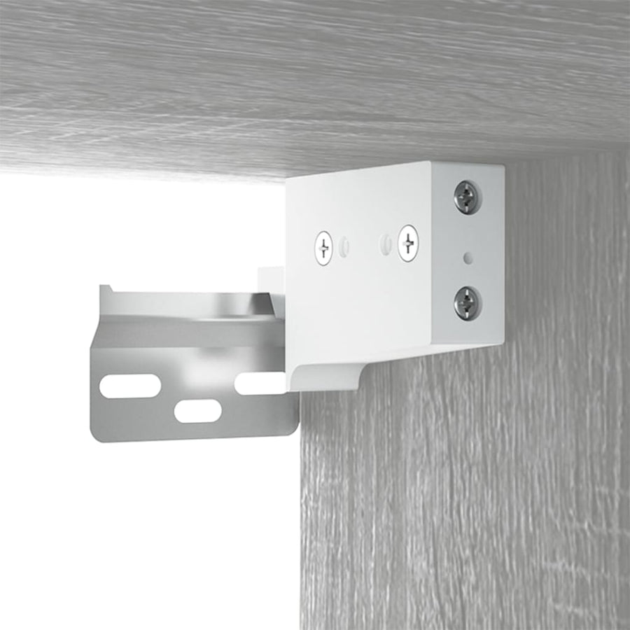 Tv-Wandmeubels 80X4,5X40 Cm Eikenkleurig 3 80 x 34.5 x 40 cm Grijs sonoma