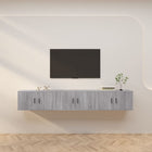 Tv-meubels 3 st 80x34,5x40 cm grijs eikenkleurig
