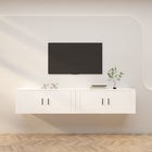 Tv-meubel 100x34,5x40 cm wit bewerkt hout