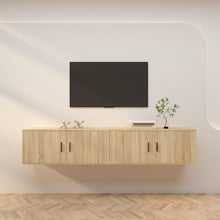 Tv-Wandmeubels 100X34,5X40 Cm Kleurig 2 100 x 34.5 x 40 cm Sonoma eiken
