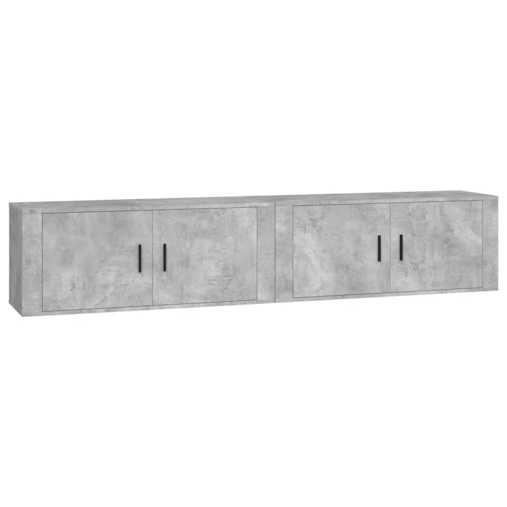 Tv-Wandmeubels 100X34,5X40 Cm 2 100 cm Betongrijs