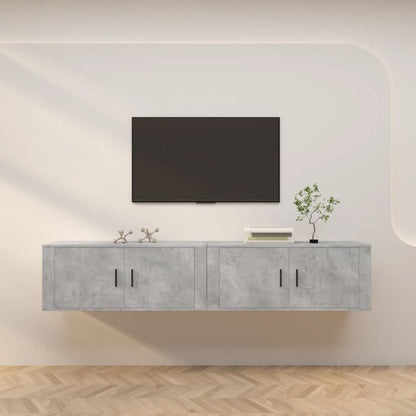 Tv-Wandmeubels 100X34,5X40 Cm 2 100 cm Betongrijs