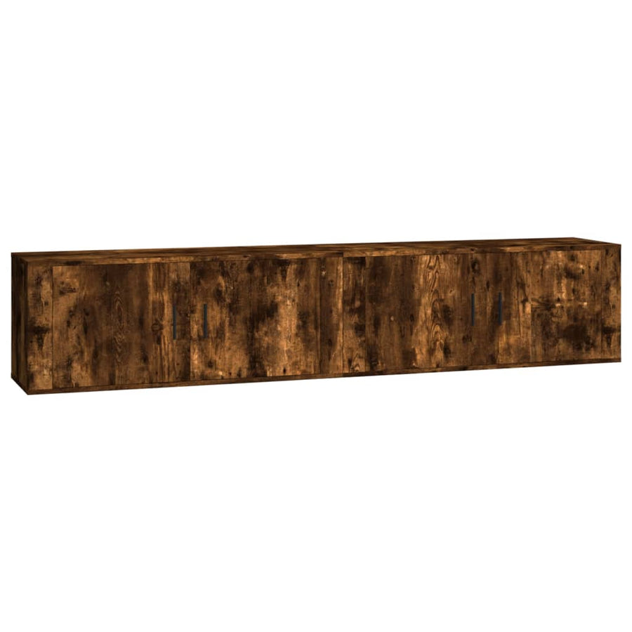 Tv-Wandmeubels 100X34,5X40 Cm Kleurig 2 100 cm Gerookt eiken