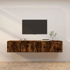 TV cabinets 2 pcs 100x34.5x40 cm smoked oak-colored