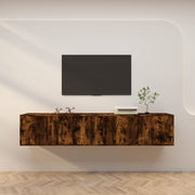 Tv-meubel 100x34,5x40 cm gerookt eiken