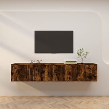 Tv-Wandmeubels 100X34,5X40 Cm Kleurig 2 100 cm Gerookt eiken