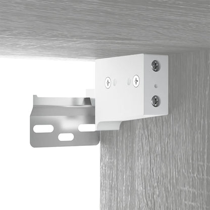 Tv-Wandmeubels 100X34,5X40 Cm Eikenkleurig 2 100 cm Grijs sonoma