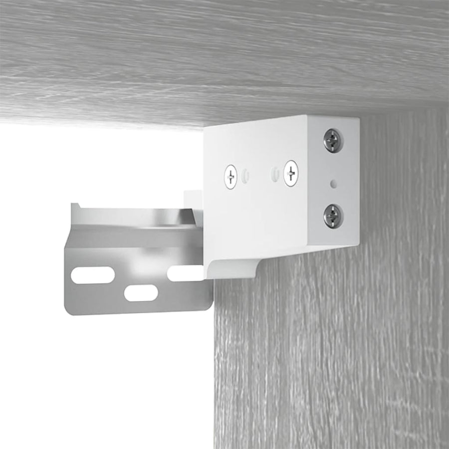 Tv-Wandmeubels 100X34,5X40 Cm Eikenkleurig 2 100 cm Grijs sonoma