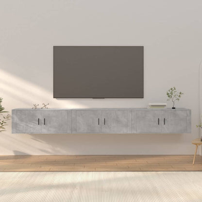 Tv-Wandmeubels 100X34,5X40 Cm 100 cm Betongrijs