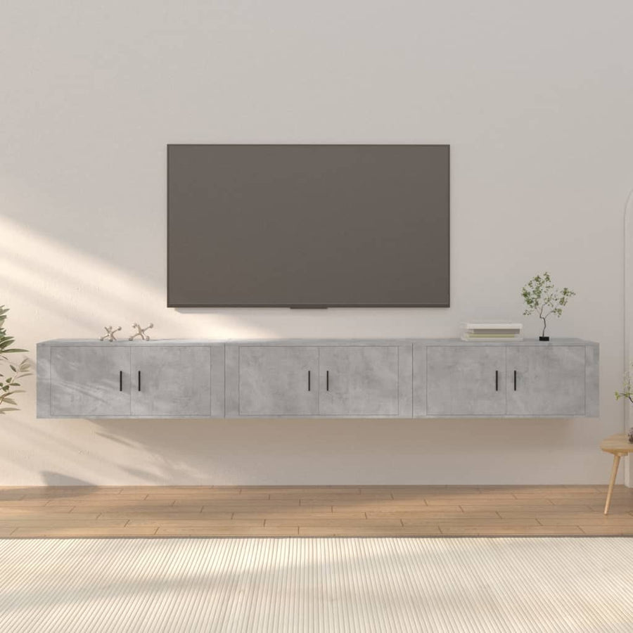 Tv-Wandmeubels 100X34,5X40 Cm 100 cm Betongrijs